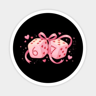 Six And Seven Dice Love Valentine's Day Magnet